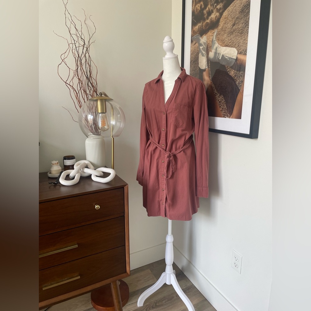 Abercrombie Button-Front Shirt Dress